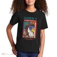 Sorry I Cant Hear You Over The Sound Of My Freedom Eagle Kids T-Shirt thumb 2