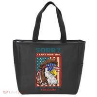 Sorry I Cant Hear You Over The Sound Of My Freedom Eagle Tote Bag thumb 0