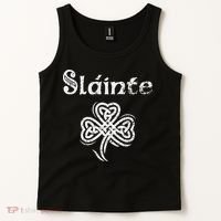 Slainte Irish Cheers Good Health St Patricks Day Tank Top thumb 2