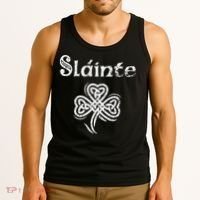 Slainte Irish Cheers Good Health St Patricks Day Tank Top thumb 3