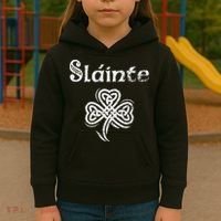 Slainte Irish Cheers Good Health St Patricks Day Kids Hoodie thumb 3
