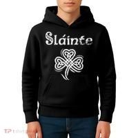 Slainte Irish Cheers Good Health St Patricks Day Kids Hoodie thumb 4
