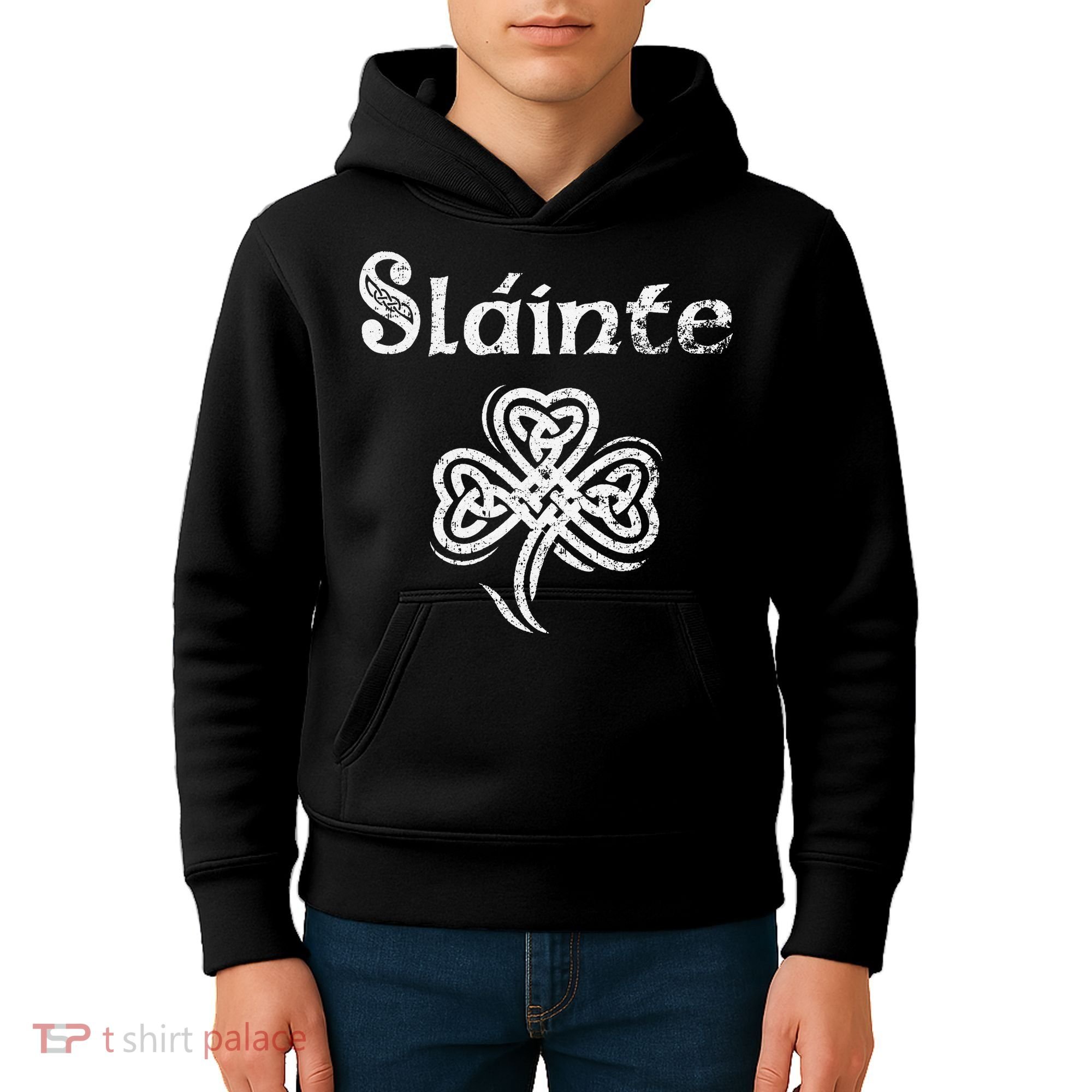 Slainte Irish Cheers Good Health St Patricks Day Kids Hoodie