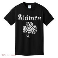 Slainte Irish Cheers Good Health St Patricks Day Kids T-Shirt thumb 0