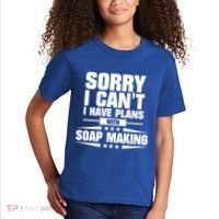 Sorry I CanT I Have Plans With Soap Making Meaningful Gift Kids T-Shirt thumb 2