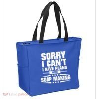 Sorry I CanT I Have Plans With Soap Making Meaningful Gift Tote Bag thumb 2