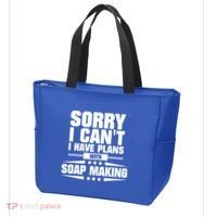 Sorry I CanT I Have Plans With Soap Making Meaningful Gift Tote Bag thumb 3