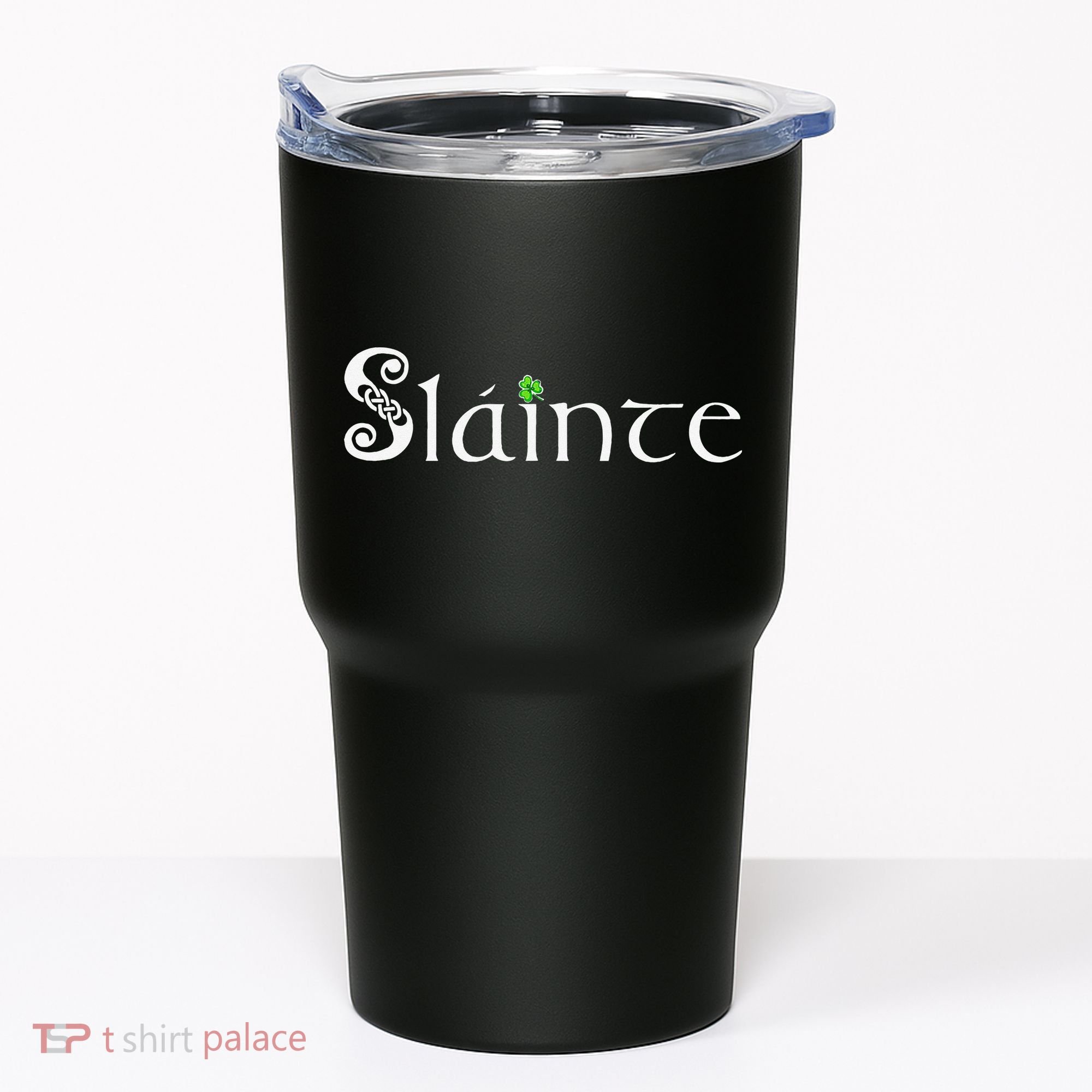 Slainte! Irish Cheers St Patrick's Day Leprechaun Toast Tumbler