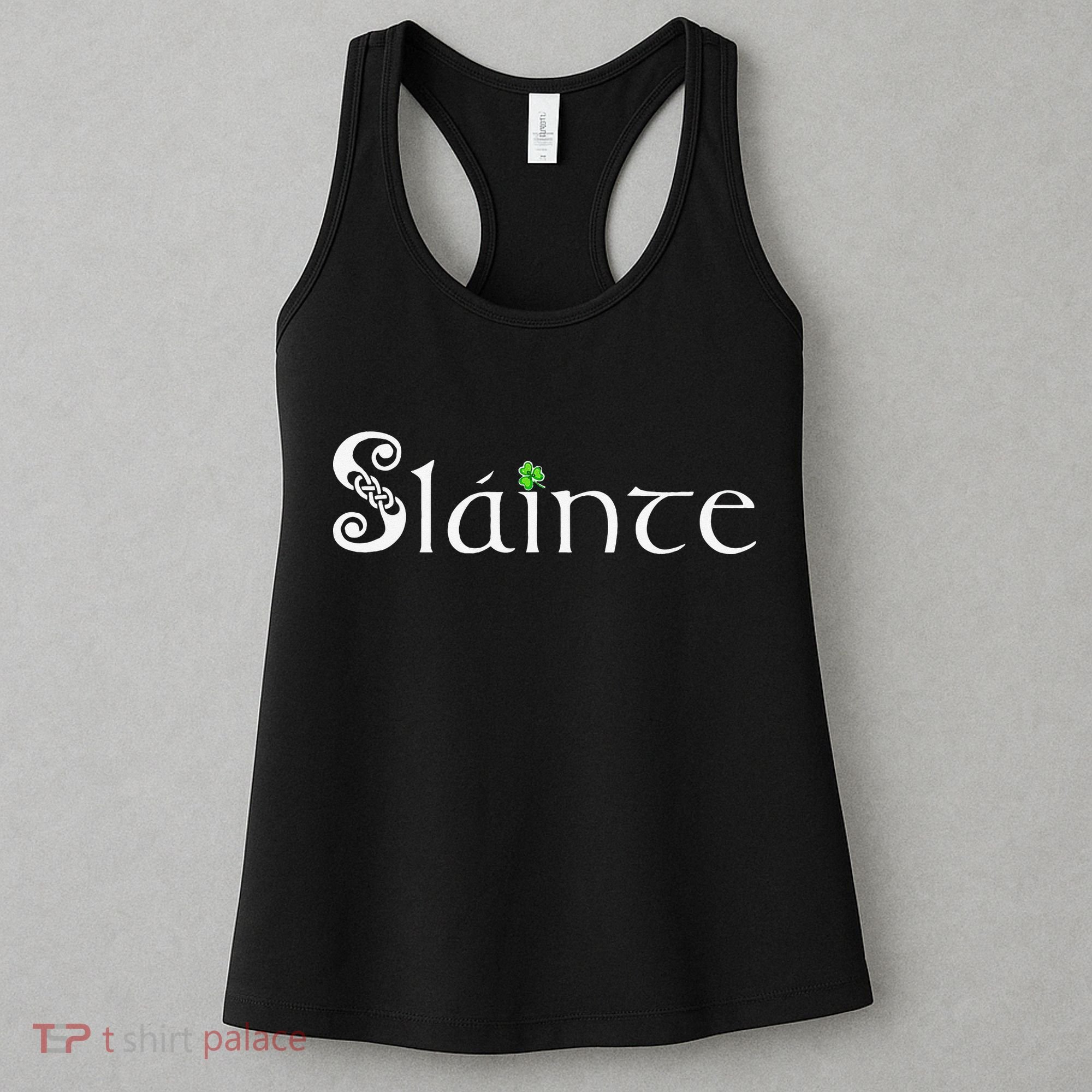Slainte! Irish Cheers St Patrick's Day Leprechaun Toast Women's Tank Top