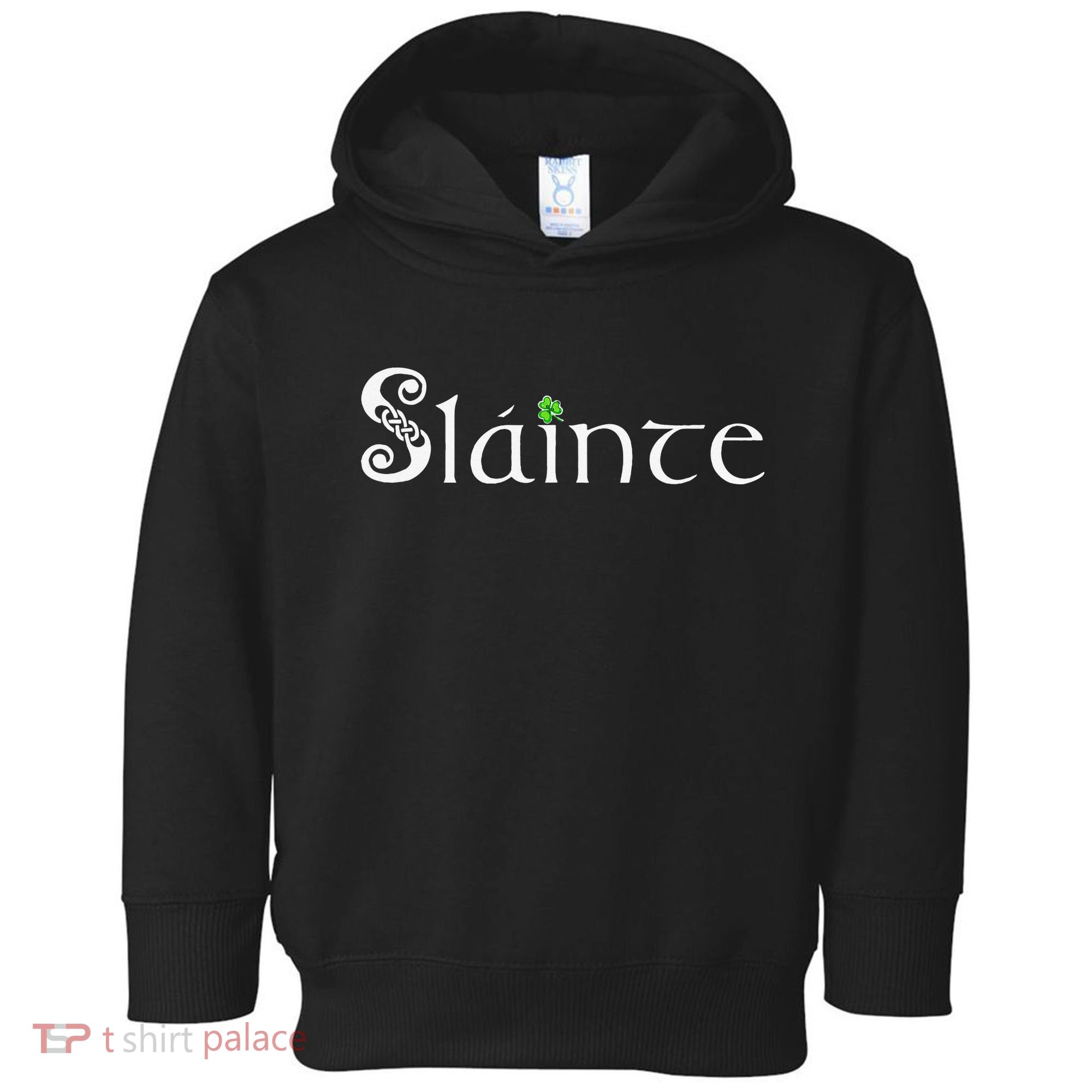 Slainte! Irish Cheers St Patrick's Day Leprechaun Toast Toddler Hoodie