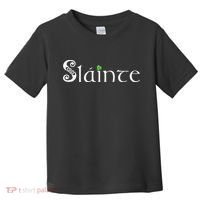 Slainte! Irish Cheers St Patrick's Day Leprechaun Toast Toddler T-Shirt thumb 0