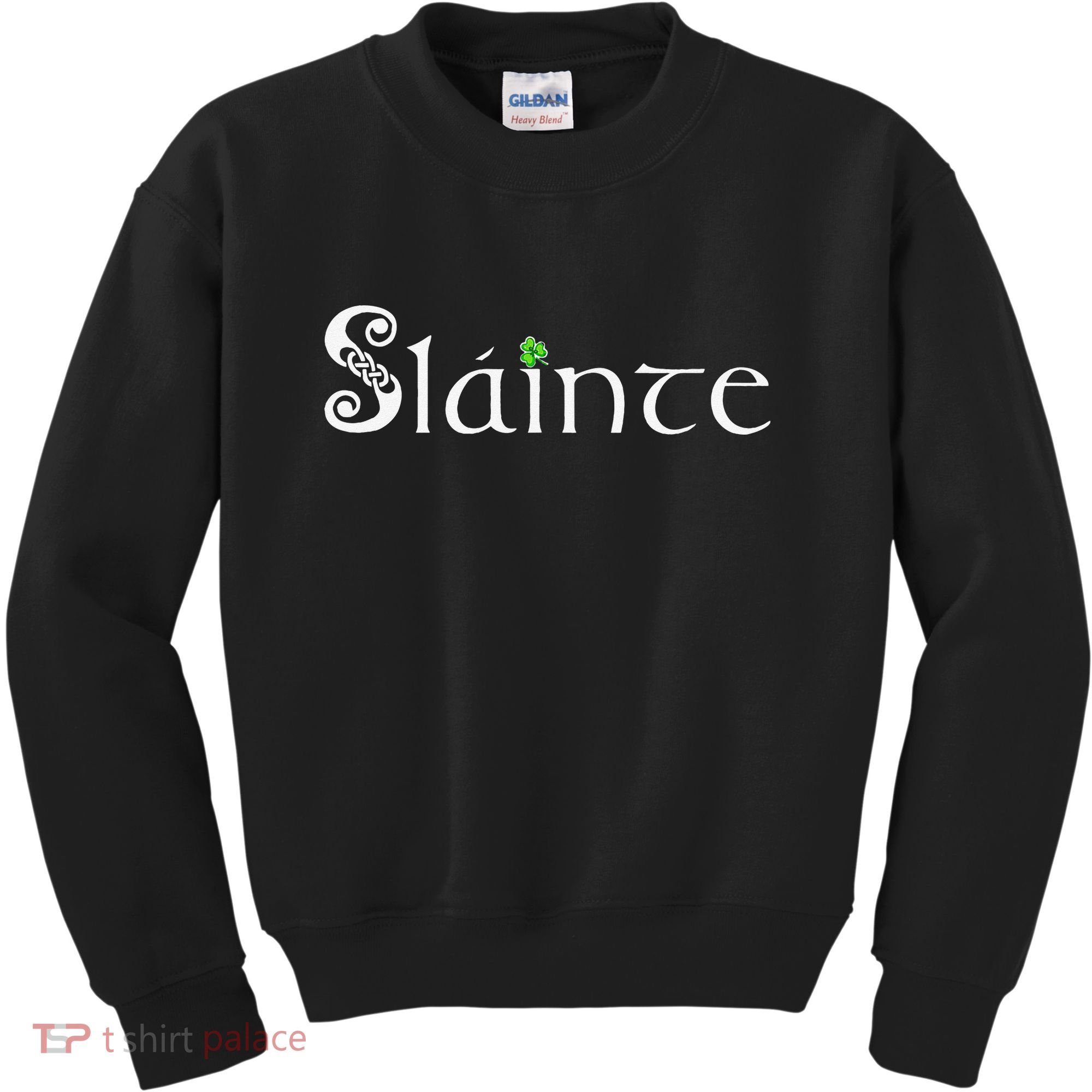 Slainte! Irish Cheers St Patrick's Day Leprechaun Toast Kids Sweatshirt