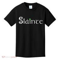 Slainte! Irish Cheers St Patrick's Day Leprechaun Toast Kids T-Shirt thumb 0