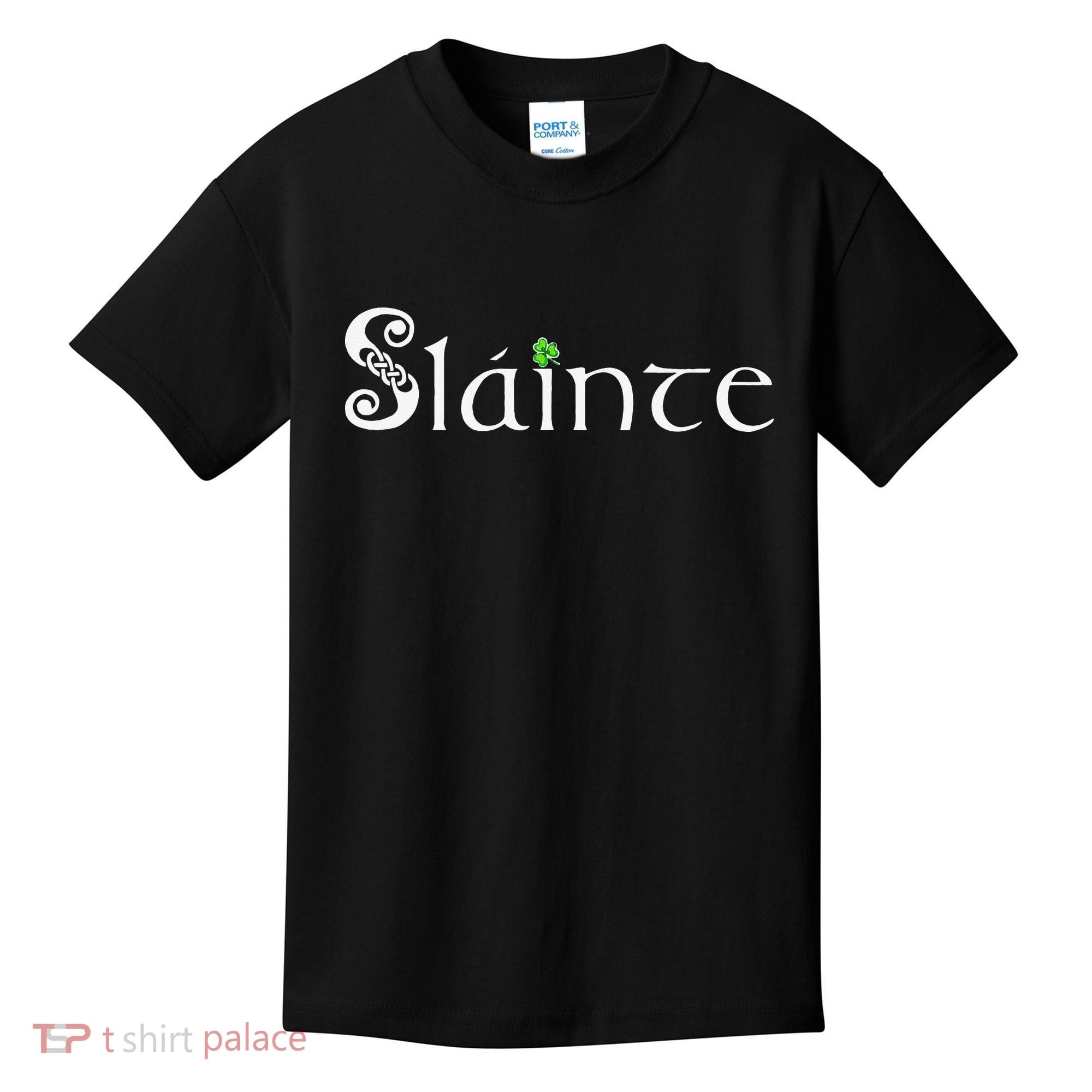 Slainte! Irish Cheers St Patrick's Day Leprechaun Toast Kids T-Shirt