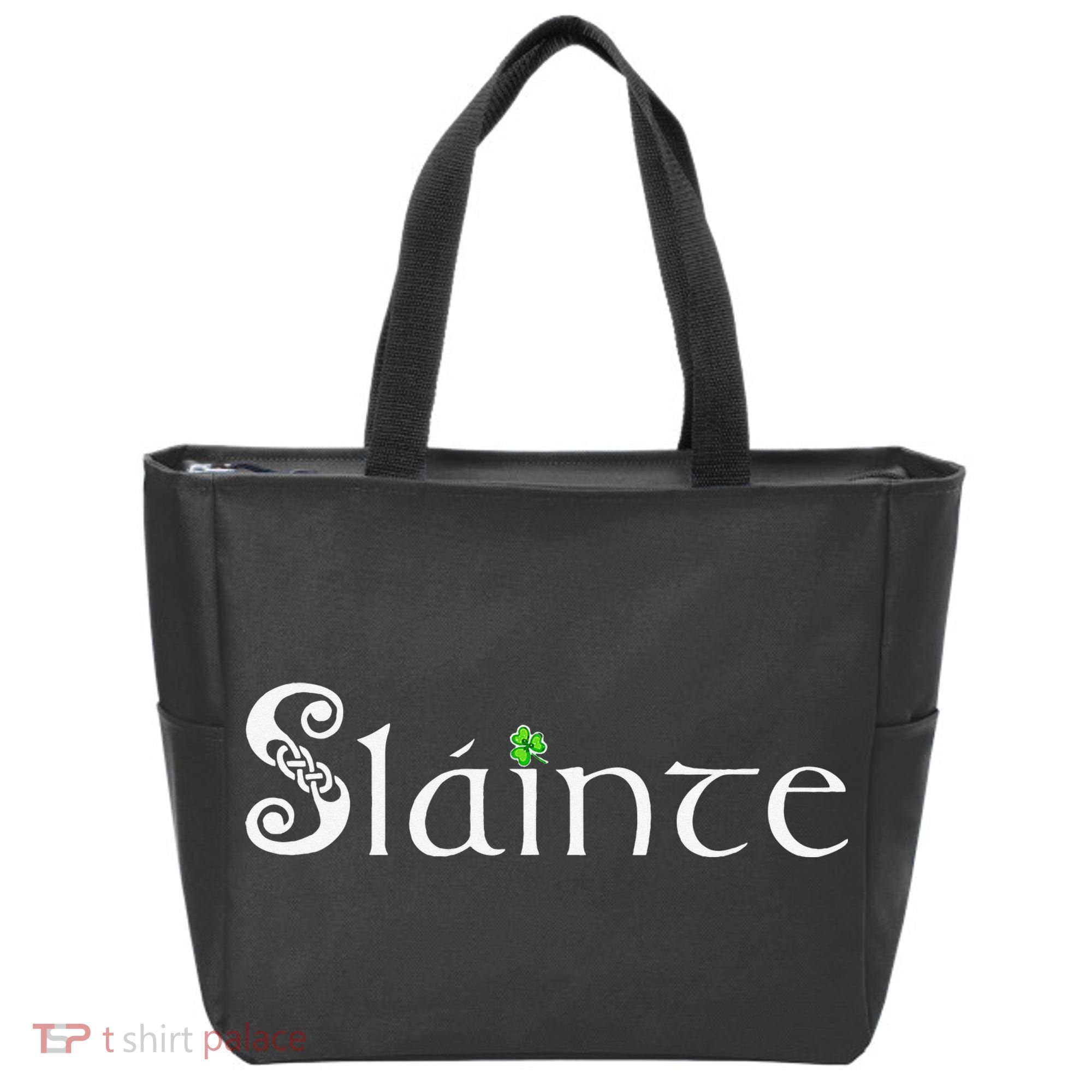 Slainte! Irish Cheers St Patrick's Day Leprechaun Toast Tote Bag