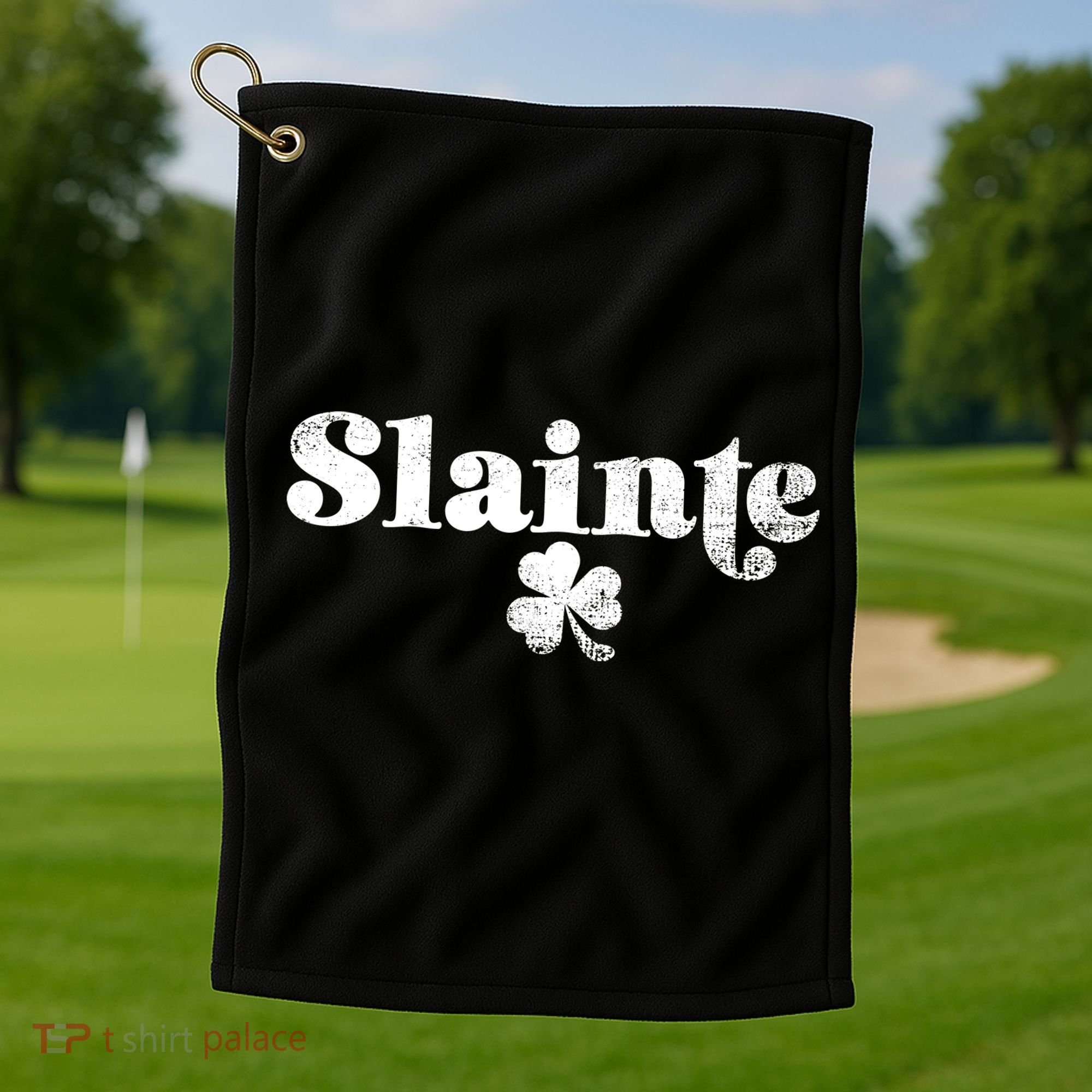 Slainte Irish Cheers Golf Towel