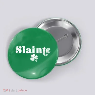 Slainte Irish Cheers Button