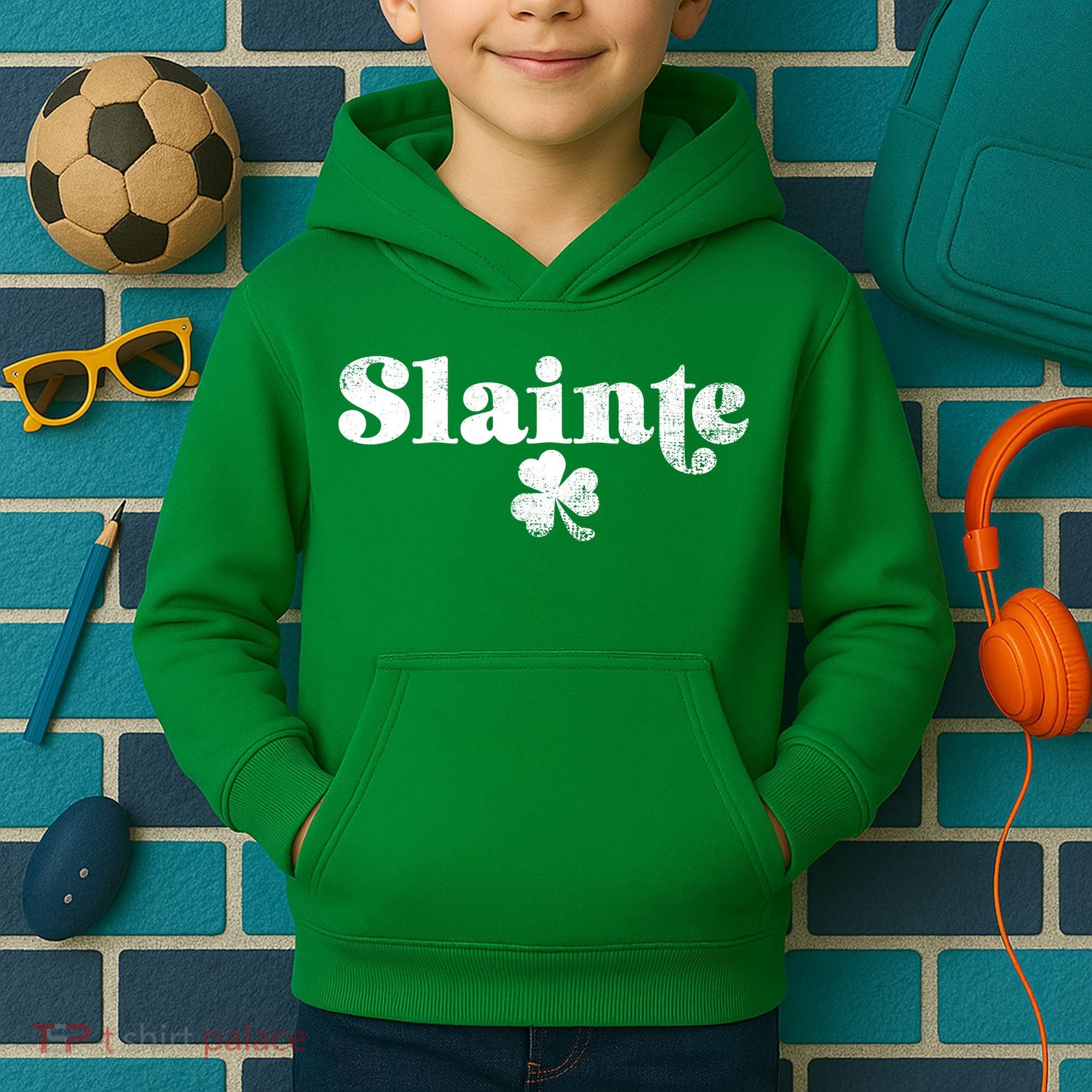 Slainte Irish Cheers Kids Hoodie