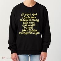 Scorpio I Can Be Mean Zodiac October November Birthday Gift Women's Sweatshirt thumb 0