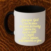 Scorpio I Can Be Mean Zodiac October November Birthday Gift Coffee Mug thumb 2