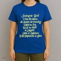 Scorpio I Can Be Mean Zodiac October November Birthday Gift T-Shirt thumb 4