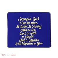 Scorpio I Can Be Mean Zodiac October November Birthday Gift Mousepad thumb 0