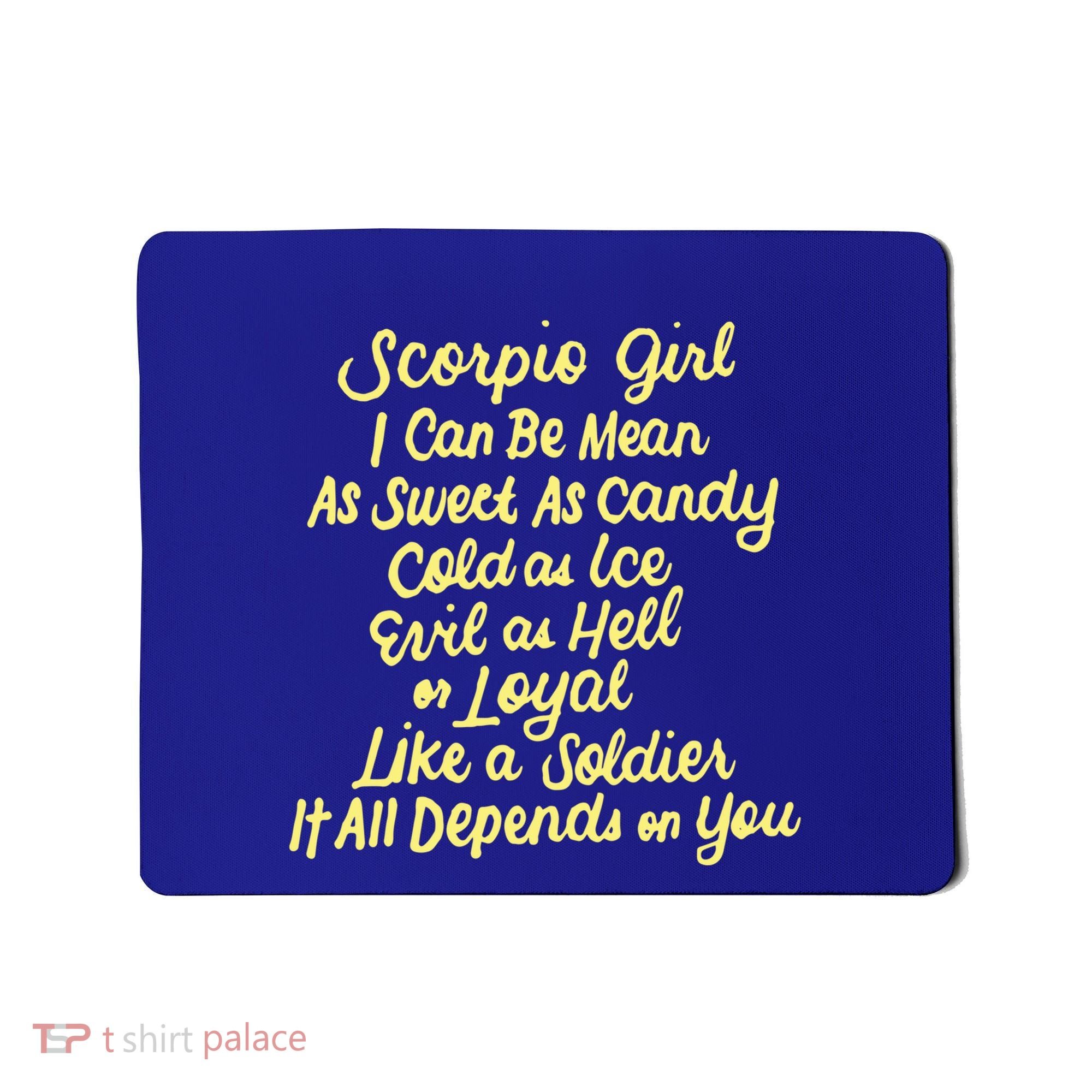 Scorpio I Can Be Mean Zodiac October November Birthday Gift Mousepad