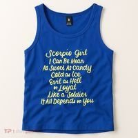 Scorpio I Can Be Mean Zodiac October November Birthday Gift Tank Top thumb 2