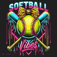 Softball Ice Cream Drip Coquette Bow Softball Vibes Hat thumb 2