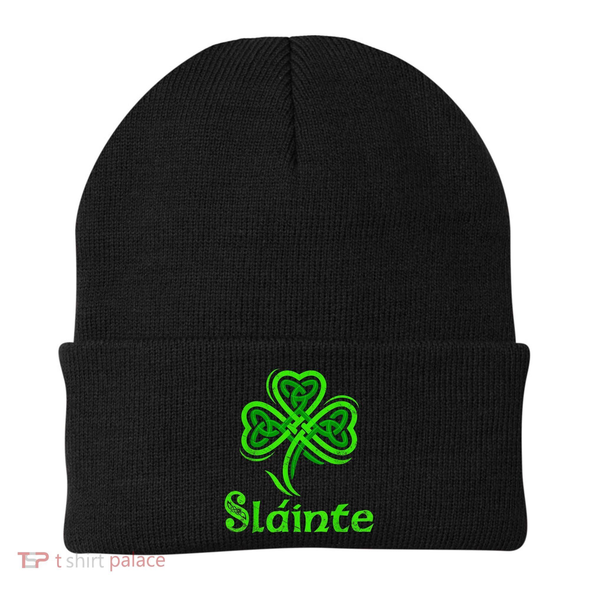 Slainte Irish Cheers Good Health St Patricks Day Slainte Beanie
