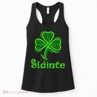 Slainte Irish Cheers Good Health St Patricks Day Slainte Women's Tank Top thumb 0