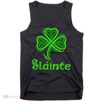 Slainte Irish Cheers Good Health St Patricks Day Slainte Tank Top thumb 0