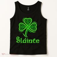 Slainte Irish Cheers Good Health St Patricks Day Slainte Tank Top thumb 2