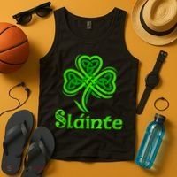 Slainte Irish Cheers Good Health St Patricks Day Slainte Tank Top thumb 4