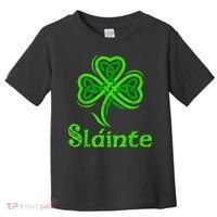 Slainte Irish Cheers Good Health St Patricks Day Slainte Toddler T-Shirt thumb 0