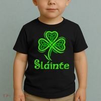 Slainte Irish Cheers Good Health St Patricks Day Slainte Toddler T-Shirt thumb 2
