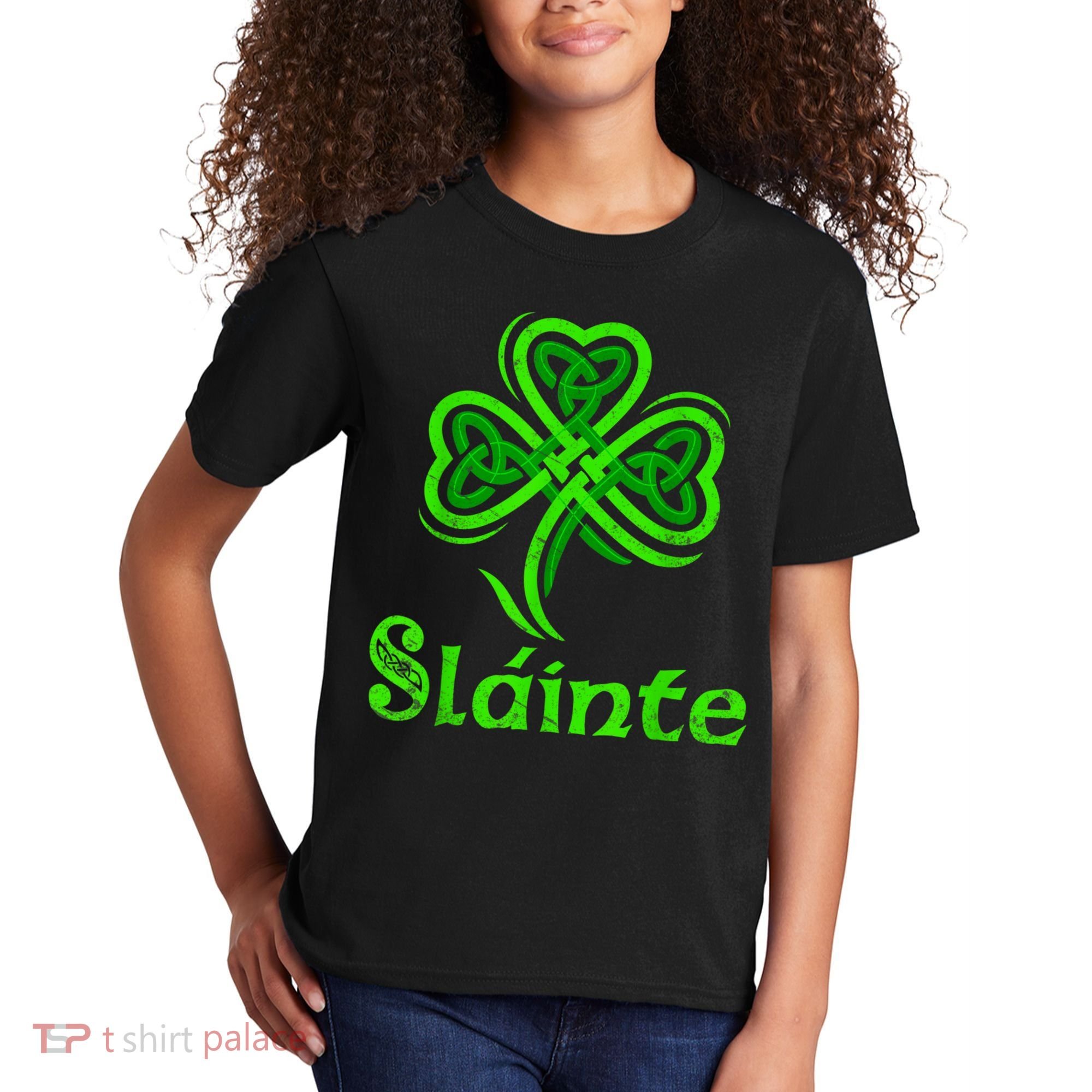 Slainte Irish Cheers Good Health St Patricks Day Slainte Kids T-Shirt