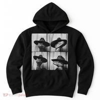 Snake In Cowboy Hat Funny Animal Photobooth Snake Owner Hoodie thumb 0
