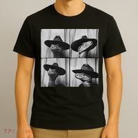 Snake In Cowboy Hat Funny Animal Photobooth Snake Owner T-Shirt thumb 3