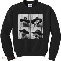 Snake In Cowboy Hat Funny Animal Photobooth Snake Owner Kids Sweatshirt thumb 0
