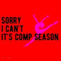 Sorry I CanT Comp Season Cheer Comp Dance Dancing Santa Hat thumb 1