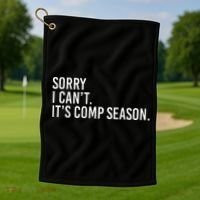 Sorry I CanT ItS Comp Season Cheer Comp Dance Golf Towel thumb 1