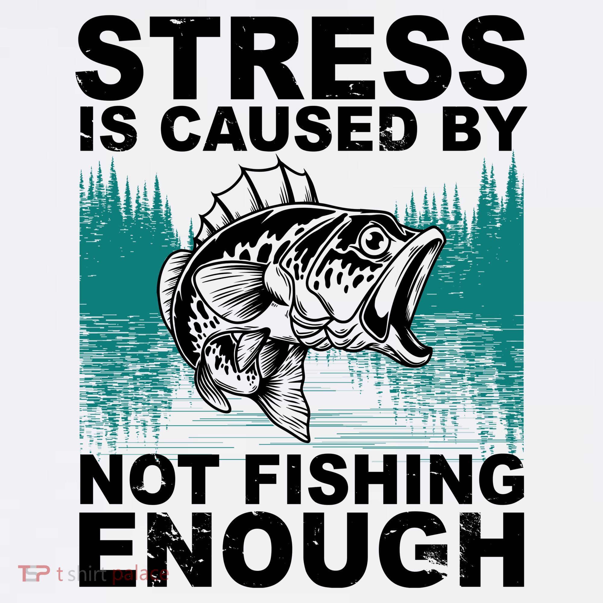 Stress Is Caused By Not Fishing Enough Baby Bodysuit