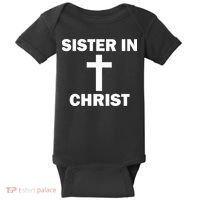 Sister In Christ Family Matching Baby Bodysuit thumb 0
