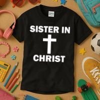 Sister In Christ Family Matching Kids T-Shirt thumb 3