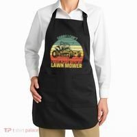 Sorry I CanT I Have Plans With Lawn Mower Cool Lawn Mowing Apron thumb 2