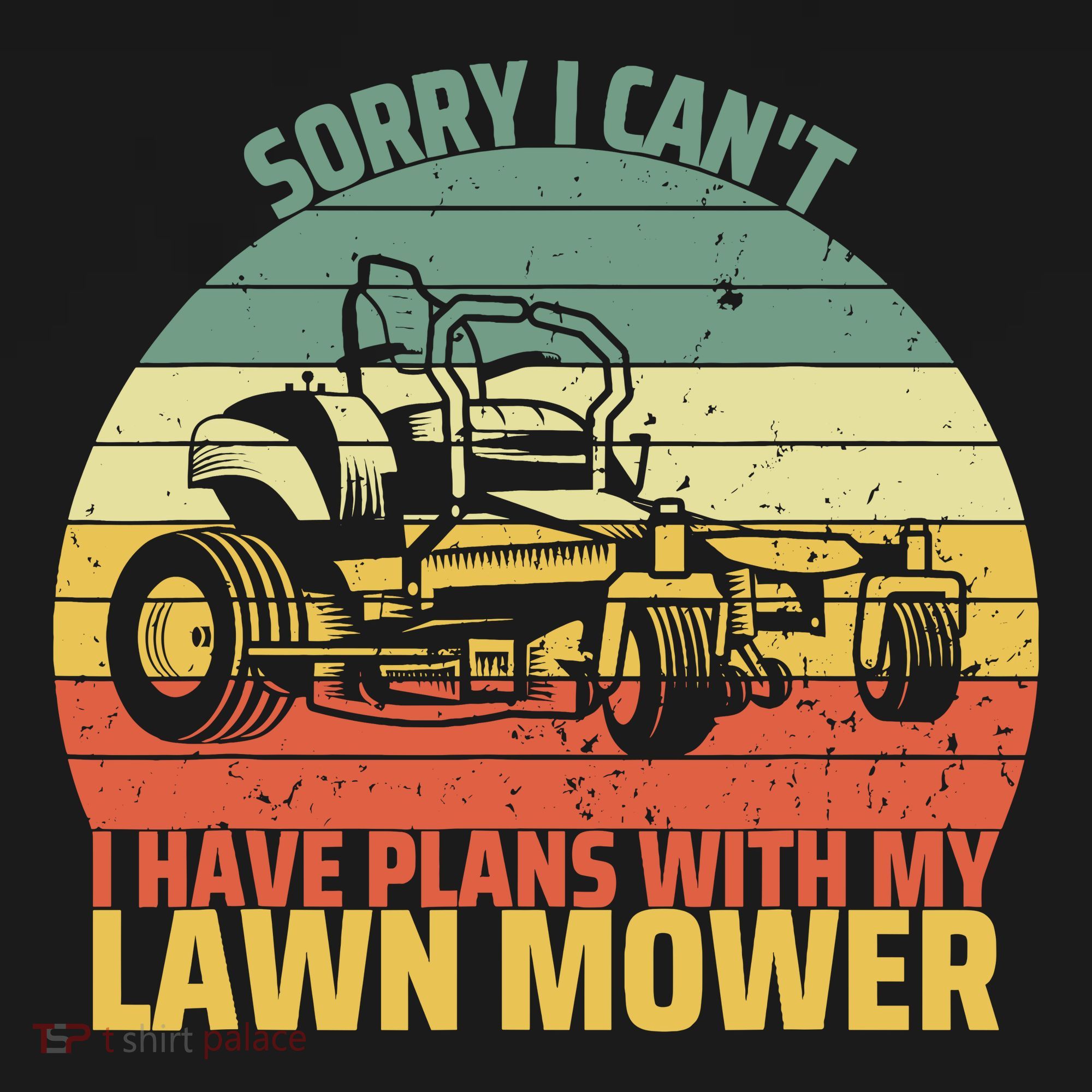 Sorry I CanT I Have Plans With Lawn Mower Cool Lawn Mowing Women's Hoodie