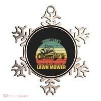 Sorry I CanT I Have Plans With Lawn Mower Cool Lawn Mowing Ornament thumb 0