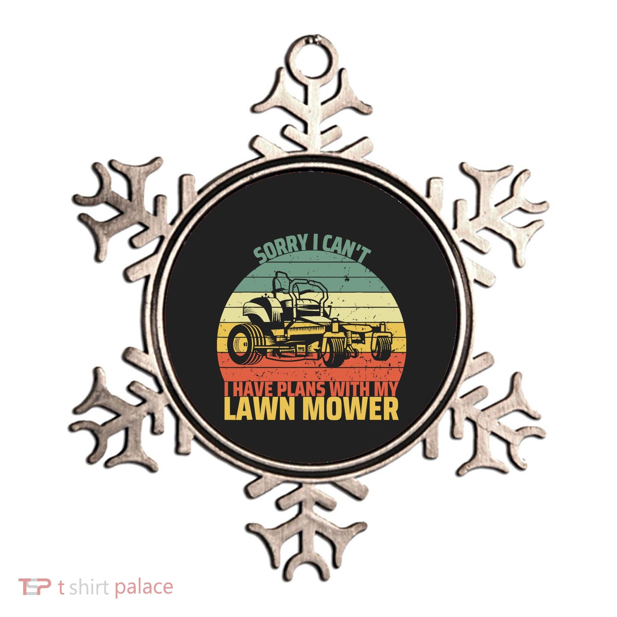 Sorry I CanT I Have Plans With Lawn Mower Cool Lawn Mowing Ornament