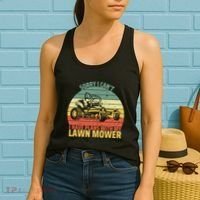 Sorry I CanT I Have Plans With Lawn Mower Cool Lawn Mowing Women's Tank Top thumb 2